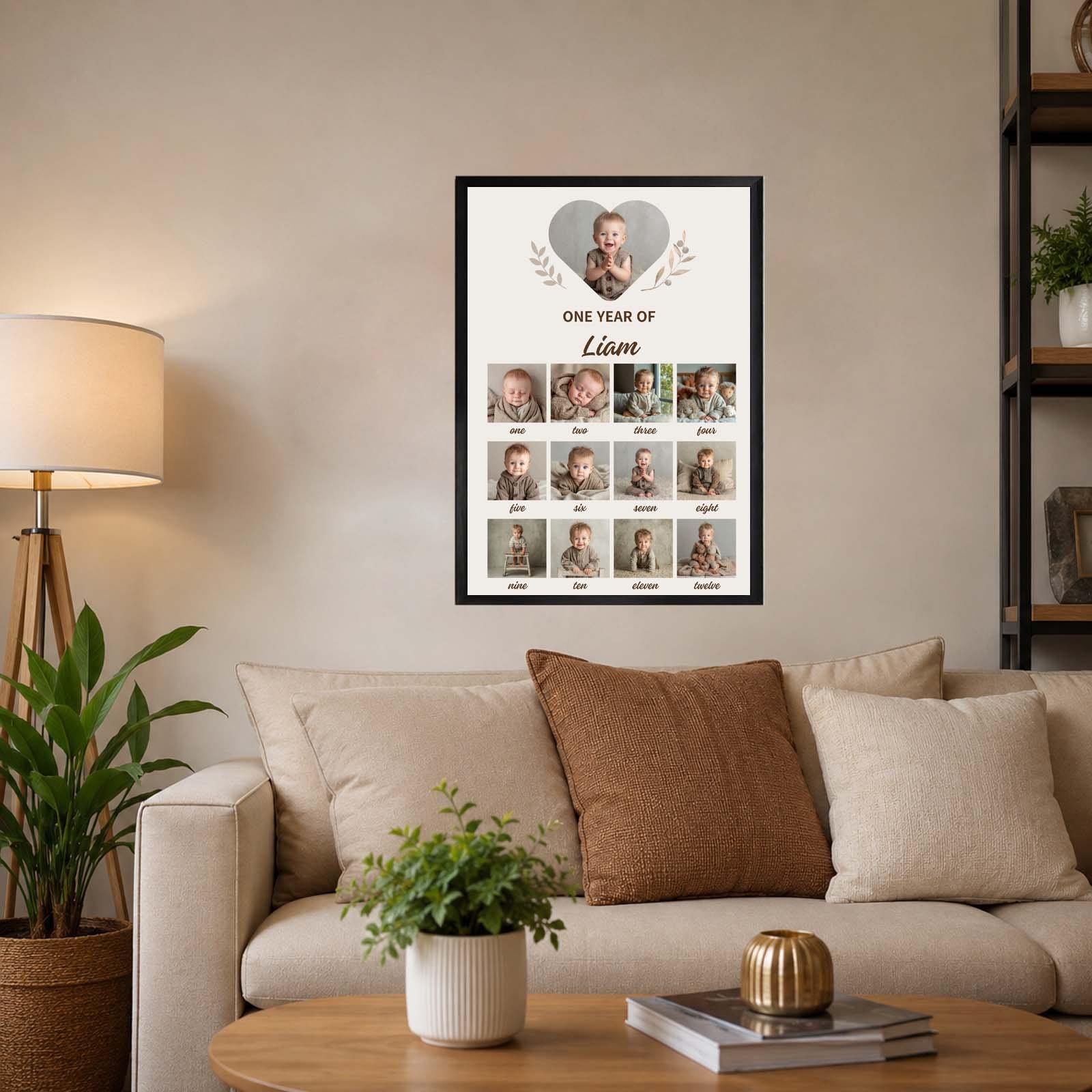Baby’s First Year – 12 Months Milestone Photo Frame