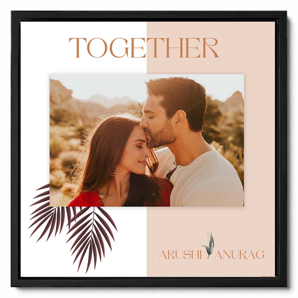 Together Personalized Couple Photo Frame