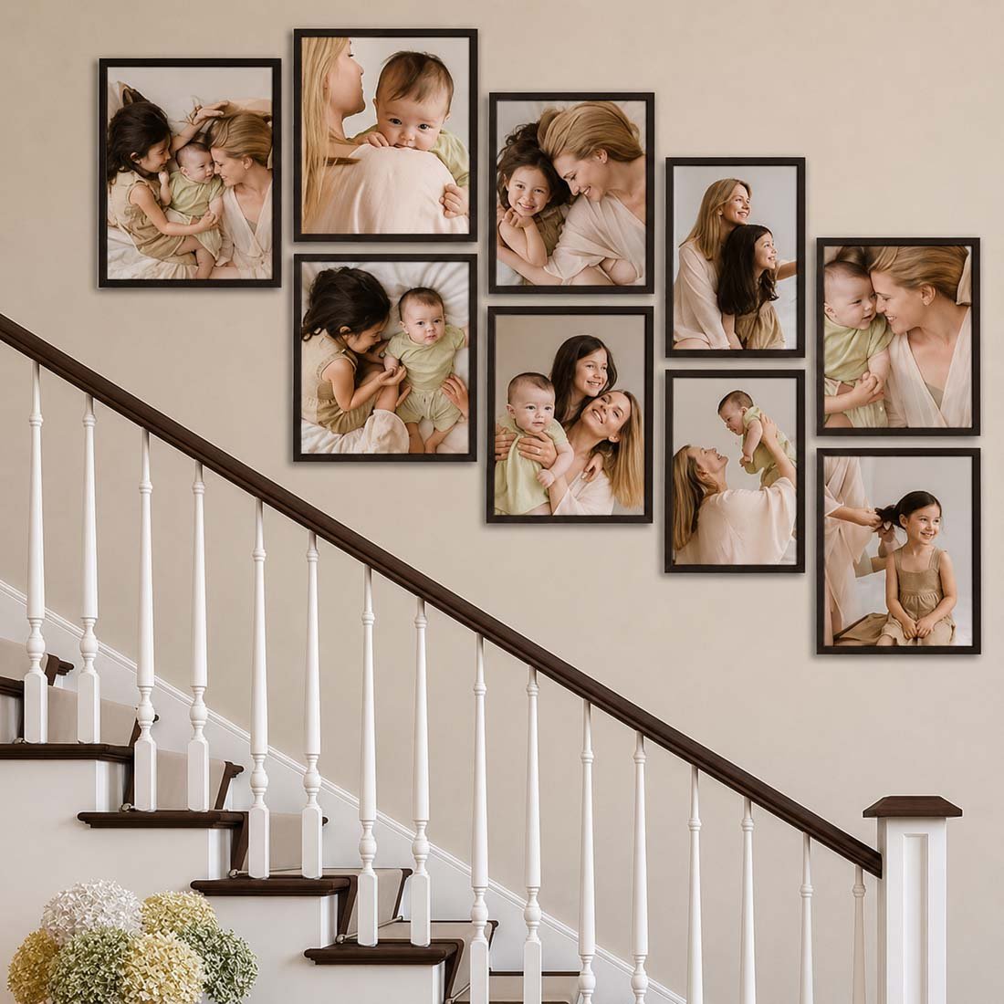 5x7 Gallery Wall Art With Black Frame
