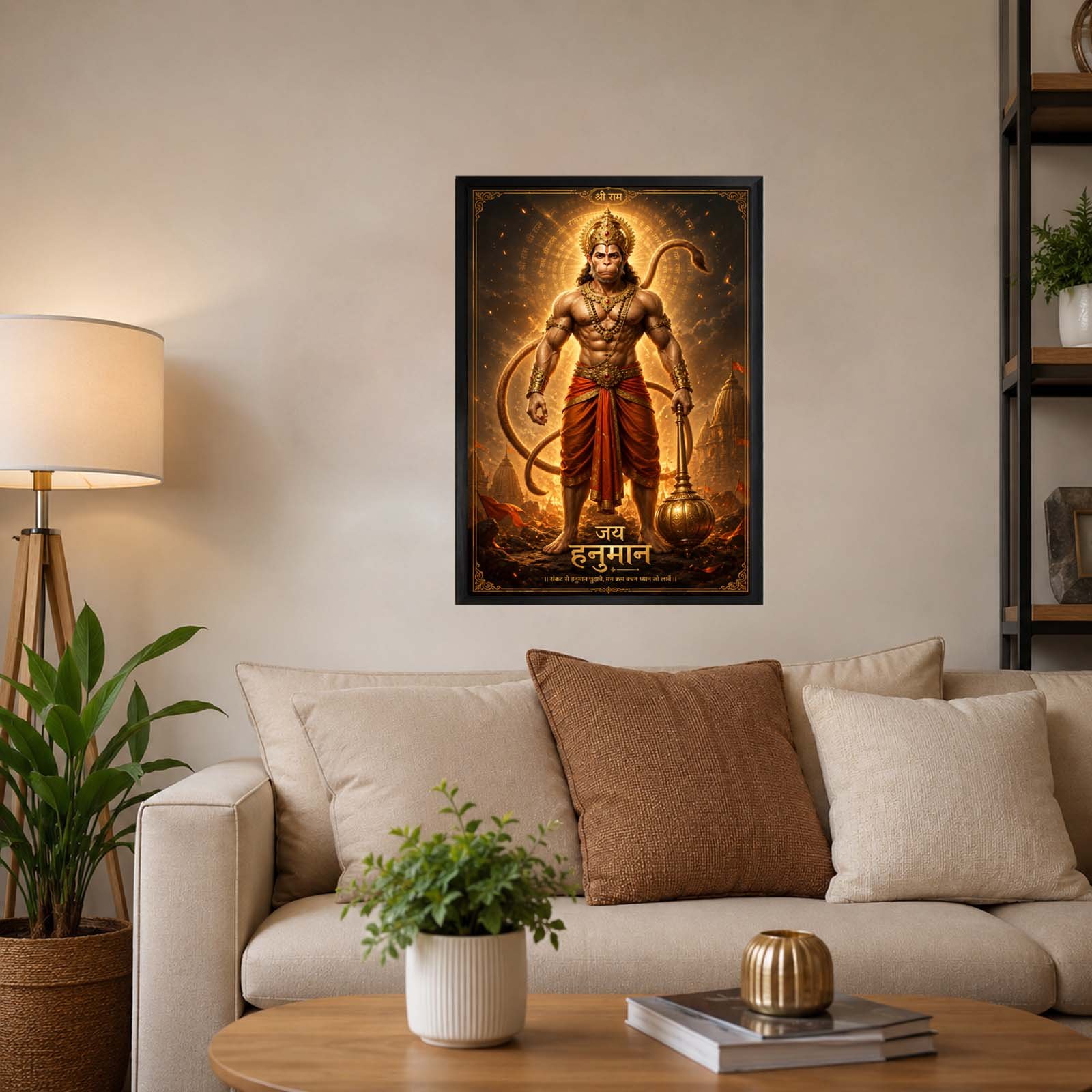 Jai Hanuman Premium Wall Art