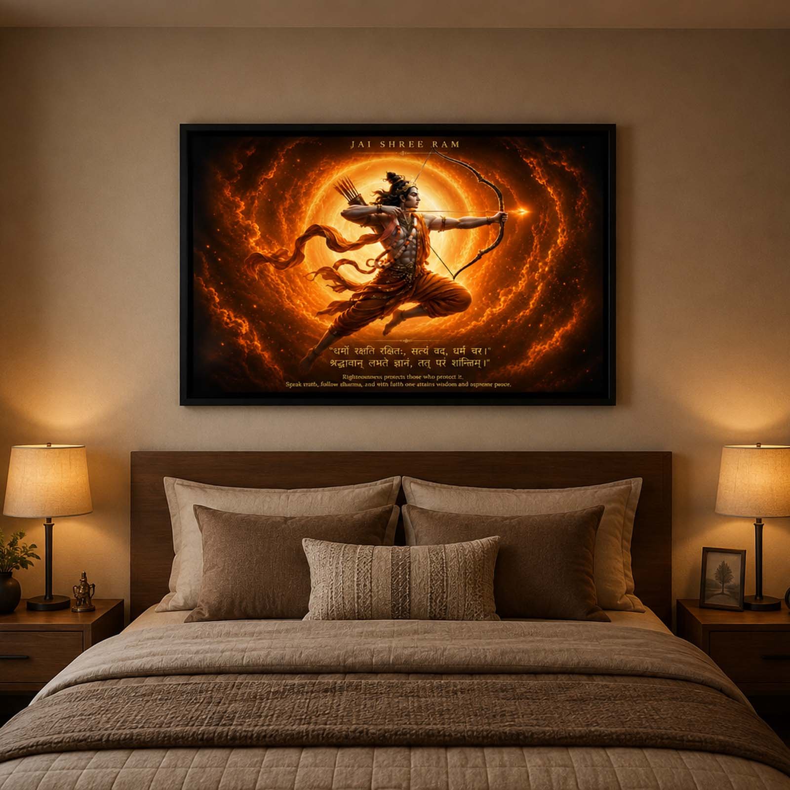 Lord Shri Ram Landscape Wall Art